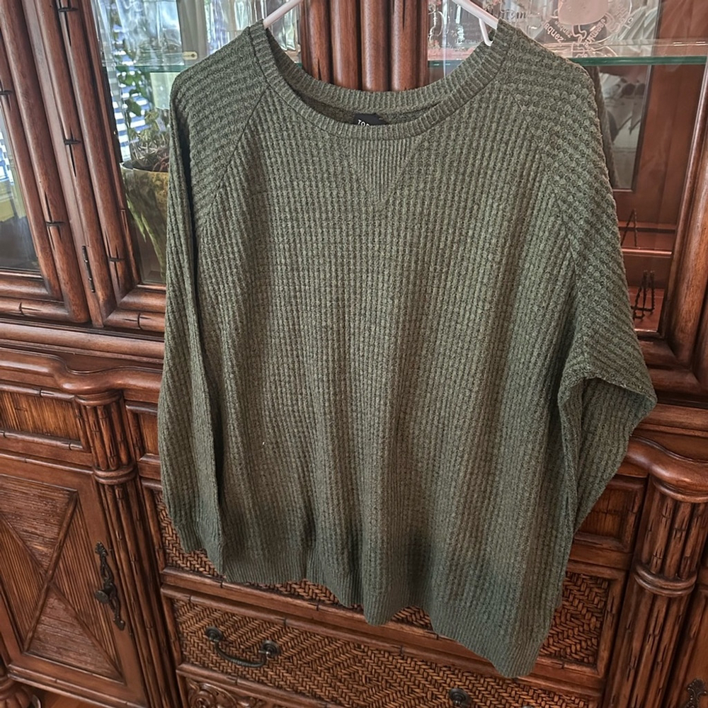 Torrid Olive Crew Neck Sweater (16W)